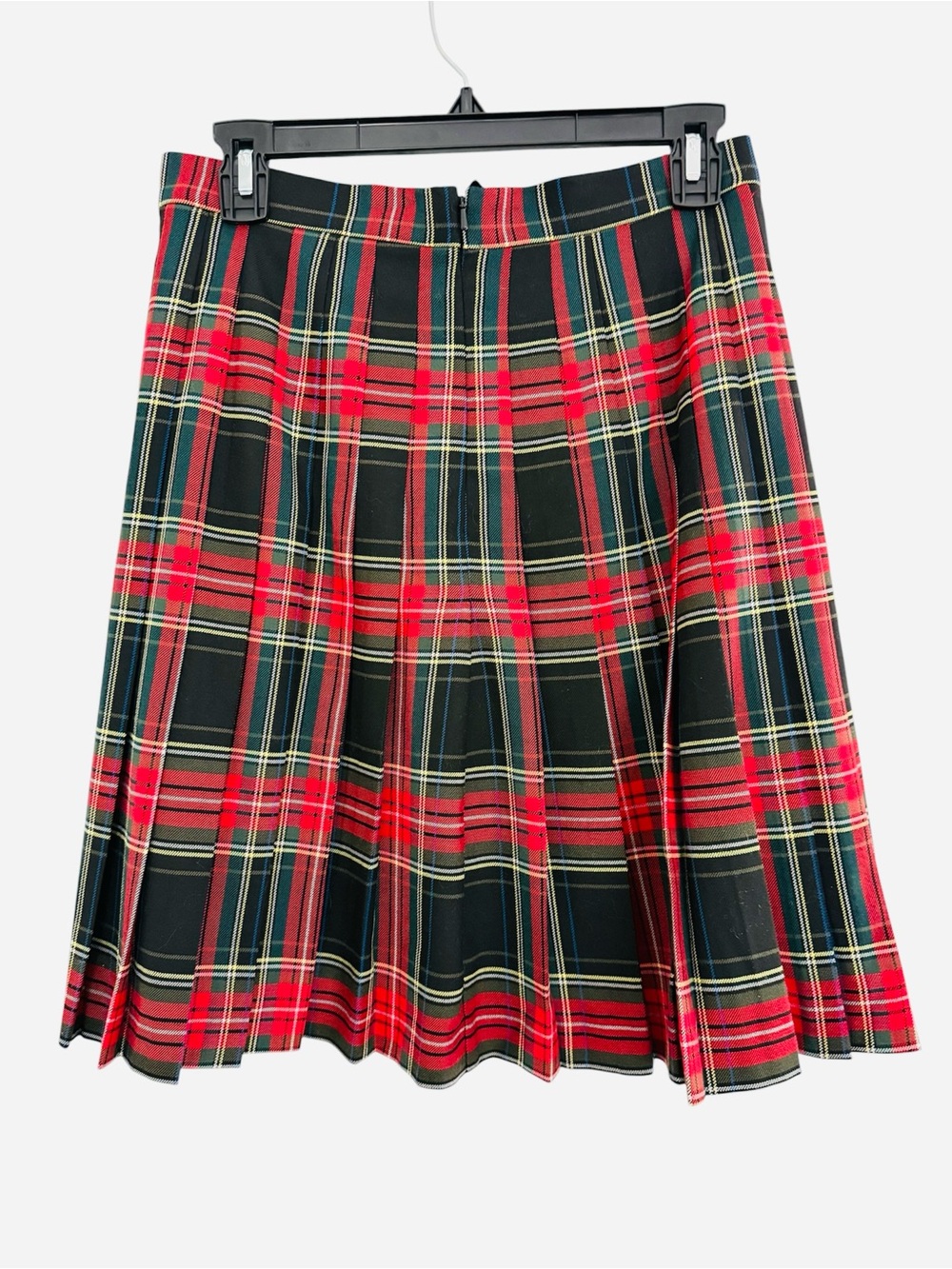 Brooks Brothers Red & Black Tartan Pleated Skirt